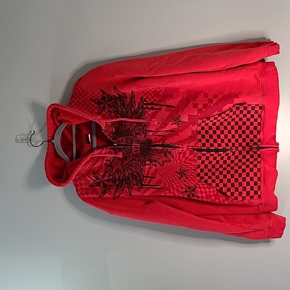 Vintage 90s Men's Darkstar Graphic Zip Up Hoodie